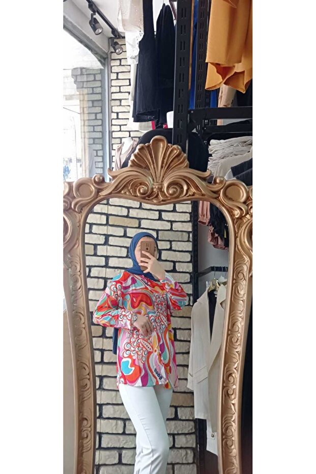 dijital baskılı gömlek - 2