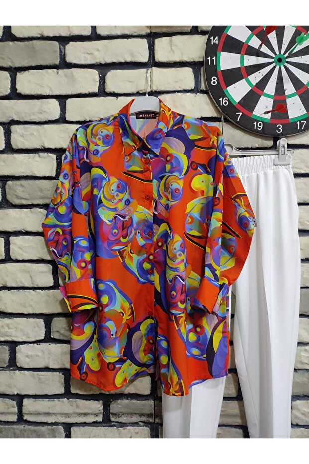 dijital baskılı gömlek - 3