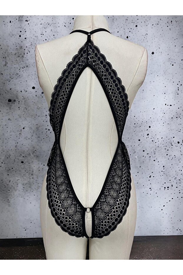 Dámské krajkové efektní speciální zóny otevřené Babydoll - 5