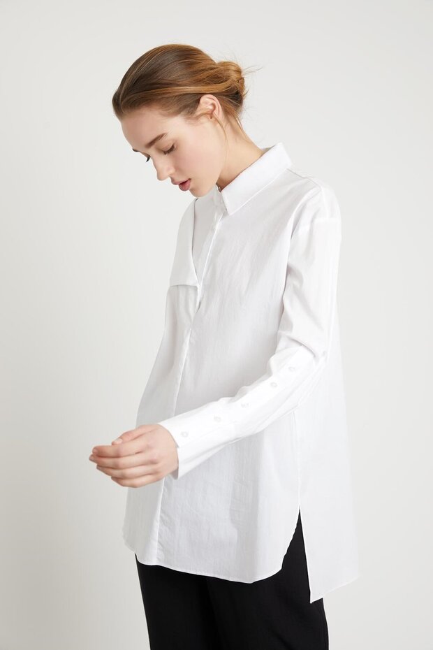 Yaka Detaylı Gömlek - 2