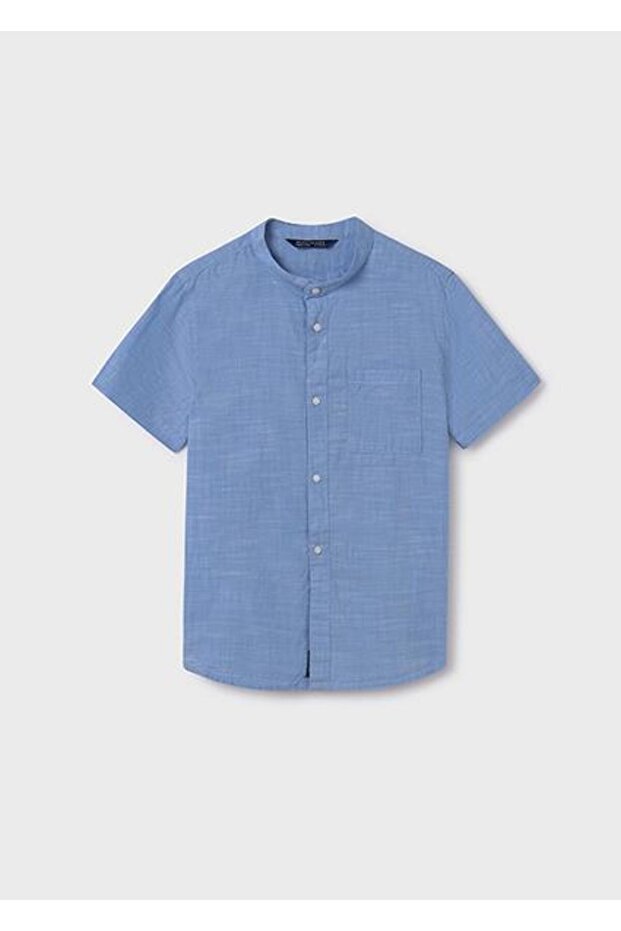 Boy's Blue Short Sleeve Shirt 06118-080
