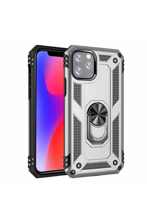 Case for Apple iPhone 11 Pro Max Dual Layer Polycarbonate Protection and Magnetic Holder Stand Ring