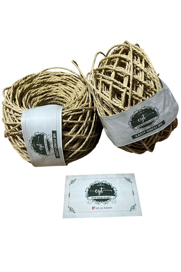 Kağıt ip / sarılmış örülmeye hazır kağıt ip YUMAK  50gr - 1