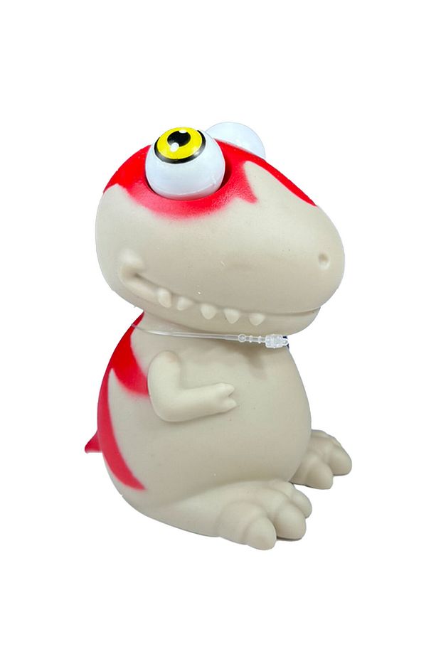 Gözleri Dışarı Fırlayan 9 cm Dinozor Oyuncağı Stres Azaltma için Sıkma Oyuncak Model 3 - 3