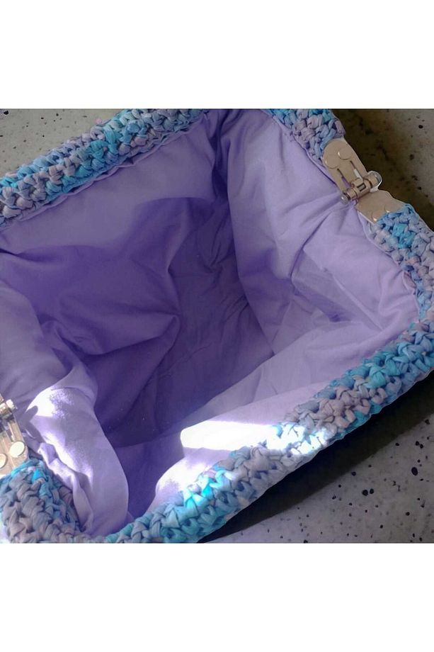 EL ÖRGÜSÜ GİZLİ BURSLU RAFYA İP KOL ÇANTASI - 4