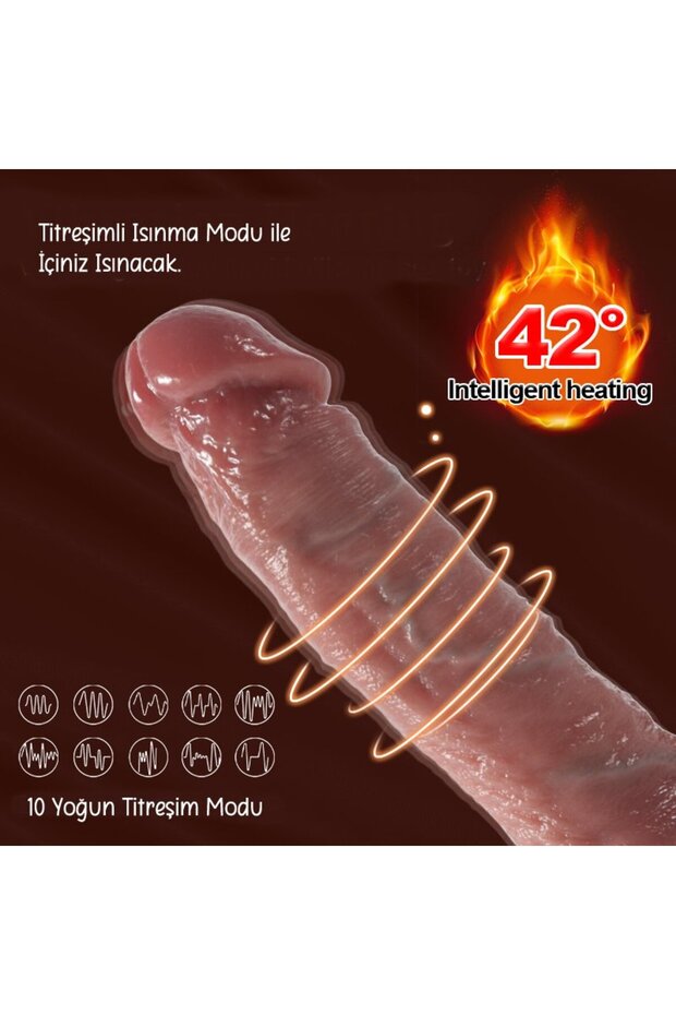 - Derin Haz Vibratör -30 Mod- İleri Geri Hareketli, Titreşim ve Dönme, İç Çamaşır içinde - 2