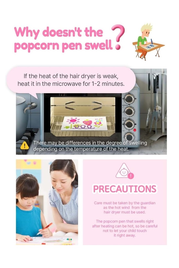 Sihirli Popcorn Kabaran Boya Kalemi Dong-A - 5