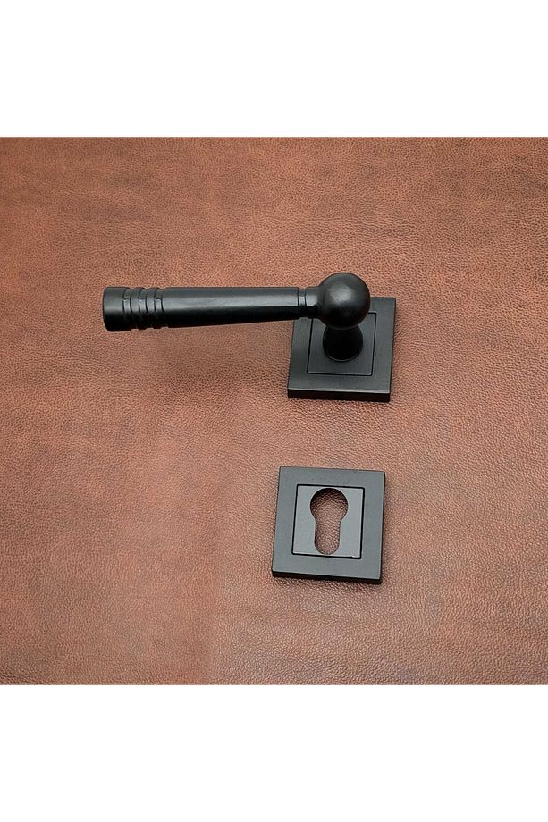 Osmanlı Handles Kare Rozetli Yale Çelik Kapı Kolu Sol Basar Tek Yön - 1