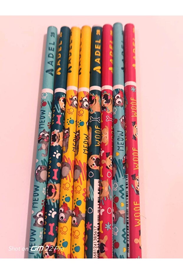 قلم رصاص منقوش 2B من CAT-DOG (8 قطع) - 6