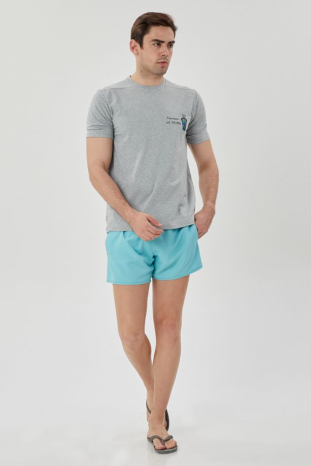 Erkek Renkli Swim Şort - 1