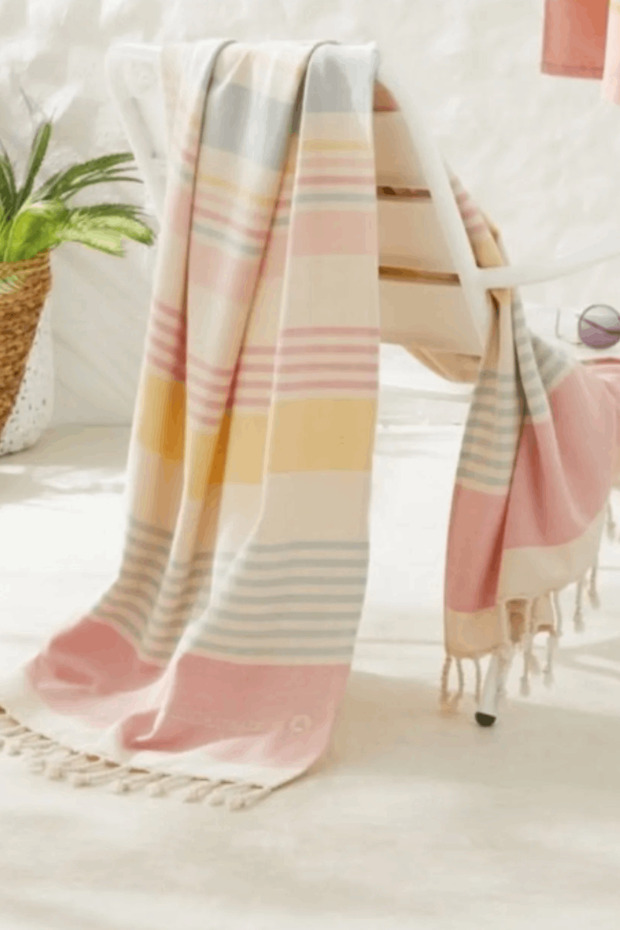 Lulu 90x160 Cm Beach Towel Shower Sea Pool Towel 100% Cotton