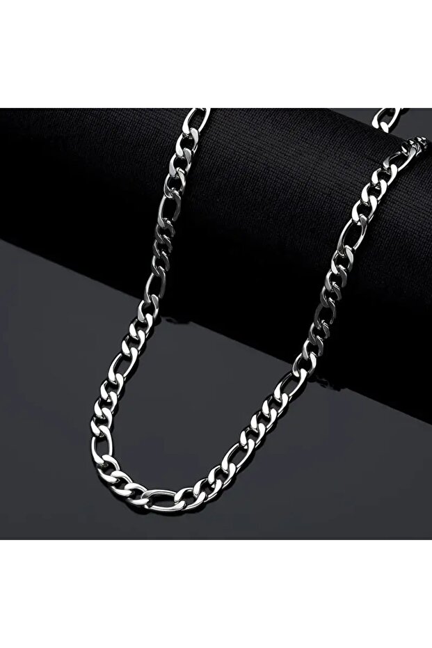 Men's Figaro Chain Steel Necklace