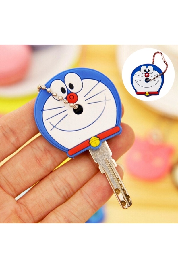 Key Case Silicone Key Container Themed Key Case Cartoon Key Protector Keychain - 1