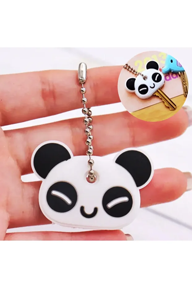 Key Case Silicone Key Container Themed Key Case Cartoon Key Protector Keychain - 1