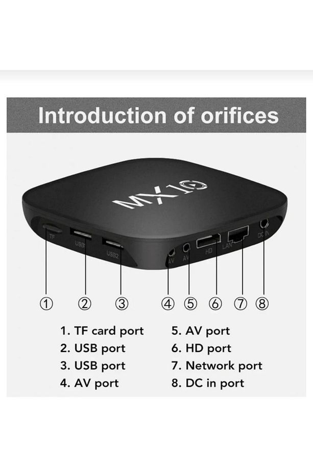 4k Ultra Hd Android Tv Box Mx10 Ram:1gb Rom:8gb Android Media Player - 4