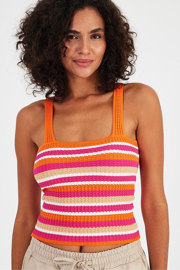 RENK BLOKLU CROP ATLET(A92356-S) - 5