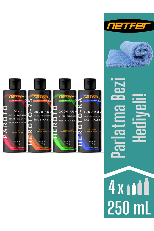 4'lü Pasta Cila Set - 4x250 Ml - 1