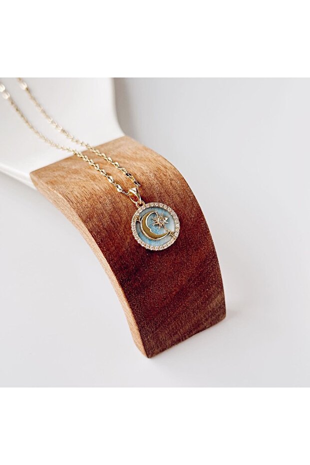 Sunmoon Steel Necklace | Steel Necklace