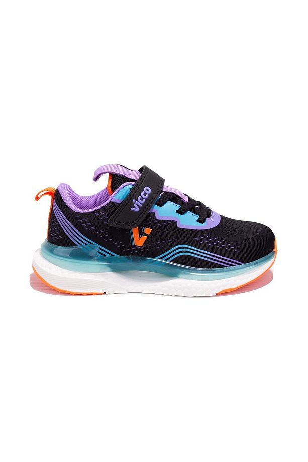 Nebula 346f24y113 Siyah Mor Çocuk Spor Ayakkabı 001 - 2