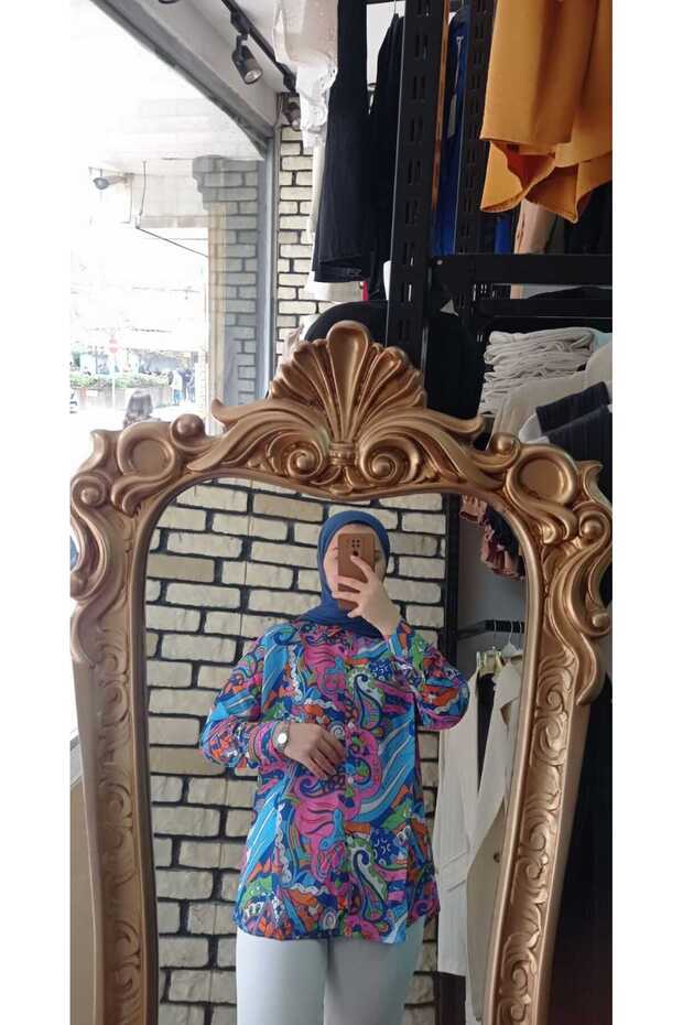 dijitak baskılı gömlek - 2