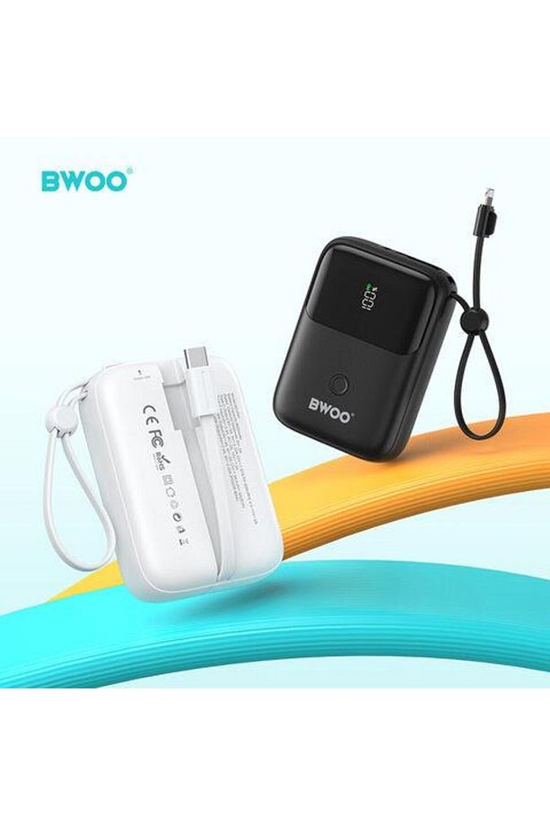 10.000 mAh Kompakt Type-C ve Lightning (iphone) Çıkışlı Led Ekranlı Hızlı Şarj Destekli Powerbank - 3
