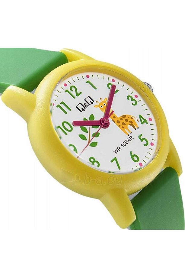 Unisex Q&Q V23A-010VY Zürafa Desenli Çocuk Kol Saati - 3