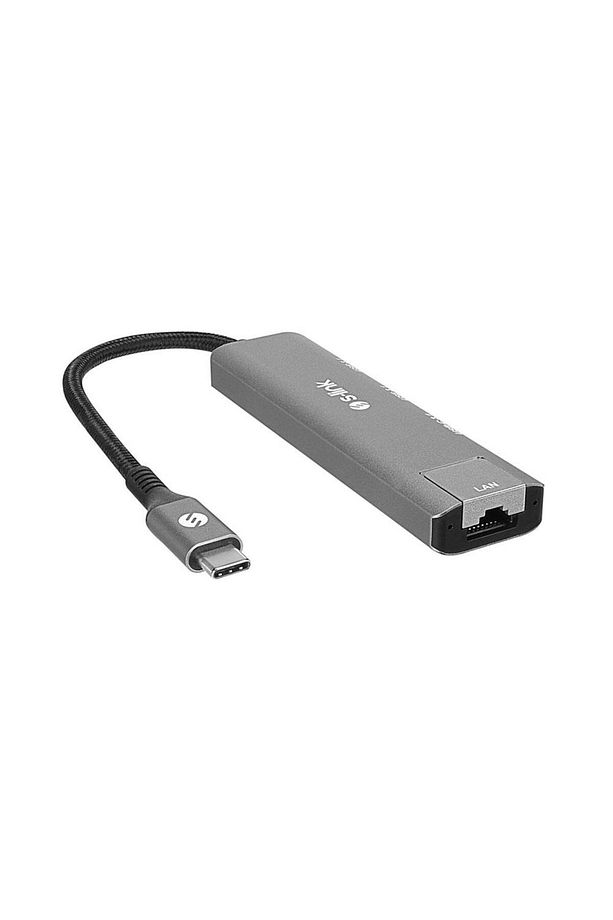 SWV-USBC032 Metal Type-C to 2*USB3.0 + 1*USB-C 10/100/1000Mbps Gigabit RJ45 Adatör - 3