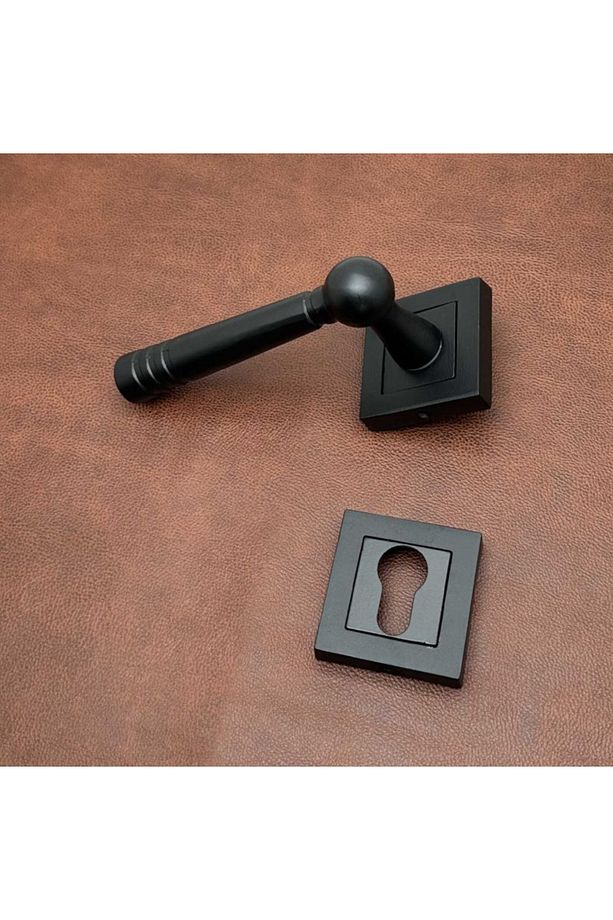 Osmanlı Handles Kare Rozetli Yale Çelik Kapı Kolu Sol Basar Tek Yön - 2
