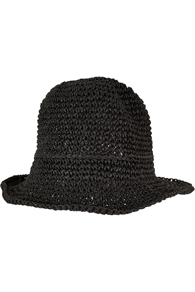 Damen Braided Bast Bucket Hat - 1