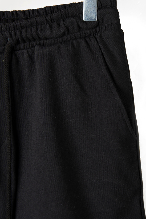 Erkek Siyah Basic Regular Fit Şort & Bermuda - 3