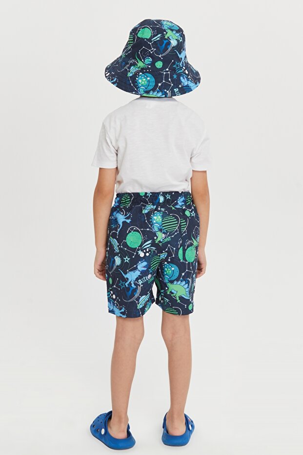 قبعة دلو منقوشة للأولاد 7011 - 3