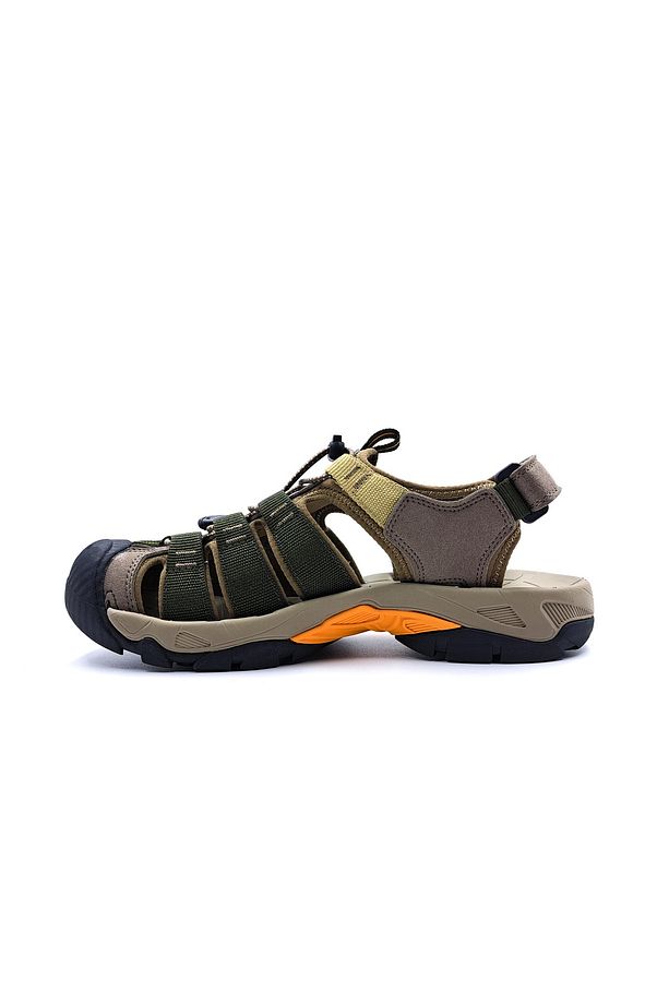 Burnu Kapalı Bej Haki Yeşil Erkek Outdoor Trekking Spor Sandalet - 2