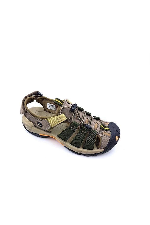 Burnu Kapalı Bej Haki Yeşil Erkek Outdoor Trekking Spor Sandalet - 5