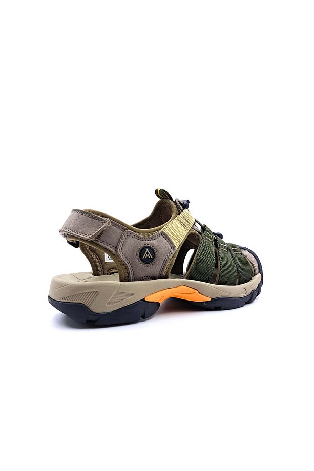 Burnu Kapalı Bej Haki Yeşil Erkek Outdoor Trekking Spor Sandalet - 3
