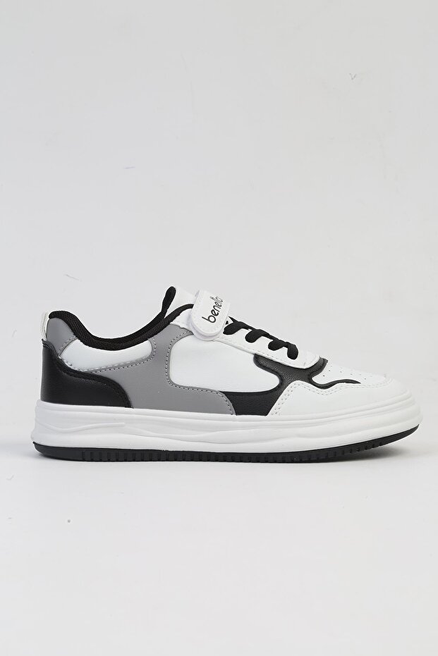 ® IMPORTED White Black Children's Sports Shoes BNI-10020