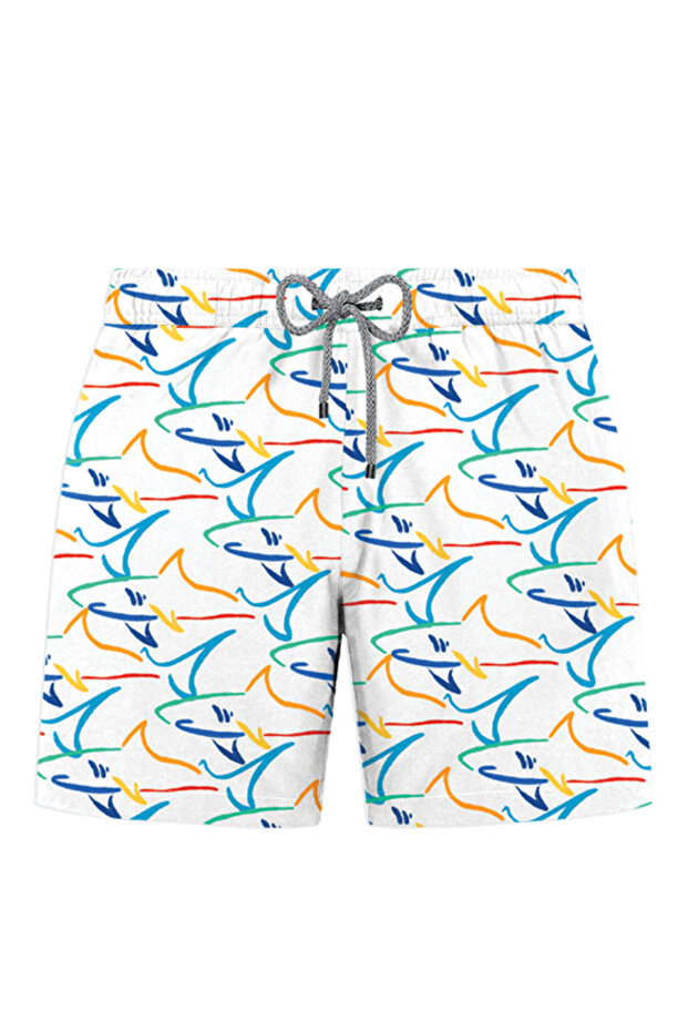 BASKILI DESENLİ DENİZ ŞORTU - 1