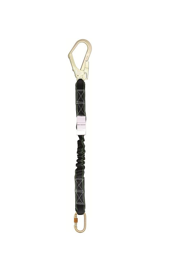 Tek Kol Lanyard Elastik Büyük Kancalı Karabinalı 1,20 Mt - 1