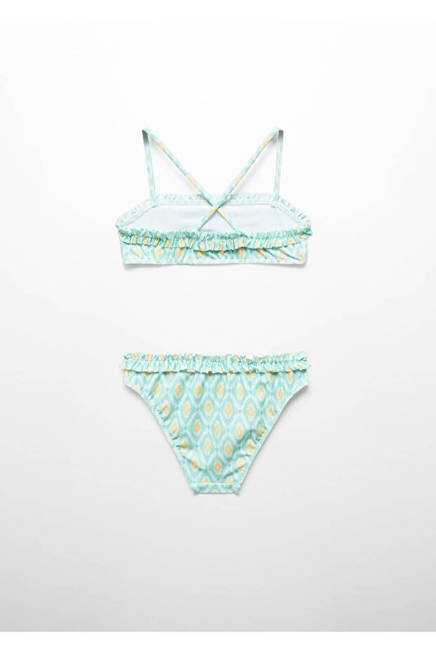 Çiçek desenli bikini - 2