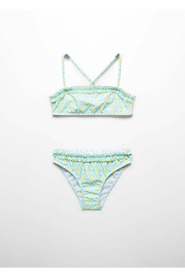 Çiçek desenli bikini - 1