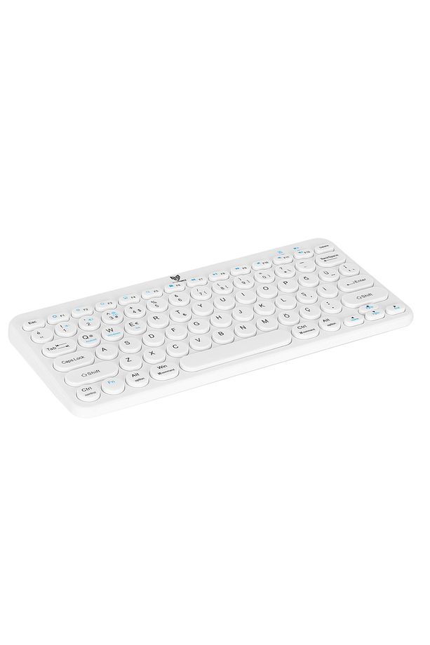 Bt-k95 2.4ghz Wireless Bluetooth V5.0 Kablosuz Klavye Beyaz Çift Modlu - 7
