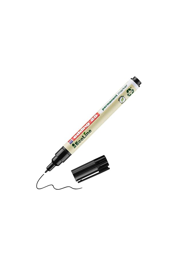 25 Ecoline Permanent Asetat Kalemi Siyah - 1