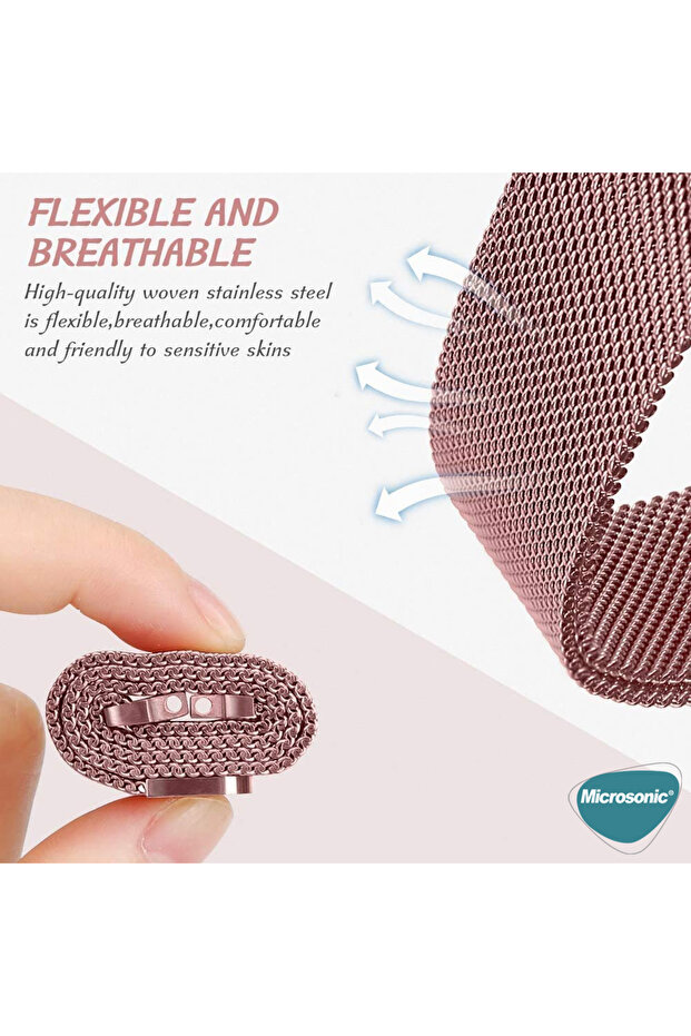 Xiaomi Mi Band 8 Pro Milanese Loop Kordon Siyah - 7