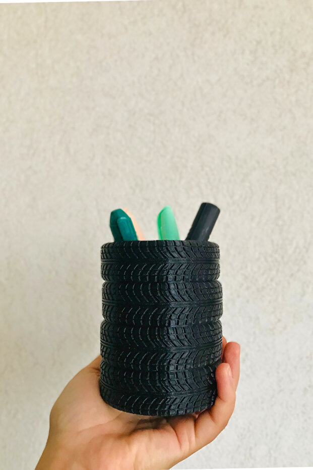 نمط عجلة على شكل - حامل قلم متعدد الأغراض - 4