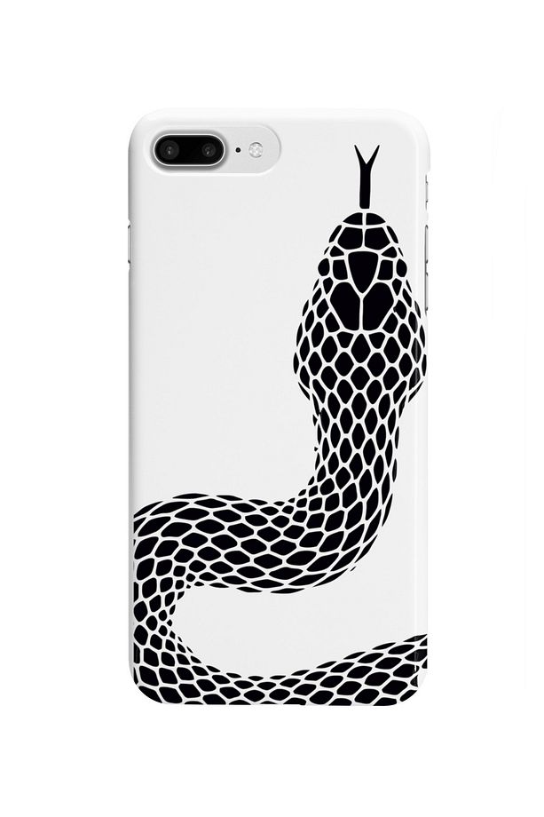 İphone 8 Plus Için Kılıf, Iphone 7 Plus Kılıf, Yumuşak Silikon, Yılan Tasarımlı, Mikrofiber Astar - 1