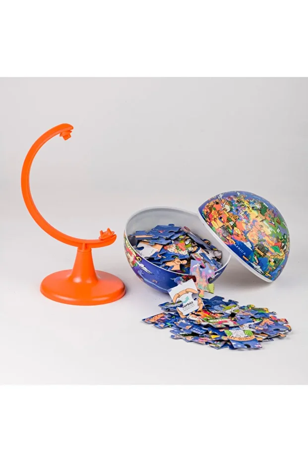 My World Globe + Puzzle (15 Cm Globe-100 Pcs Puzzle) - 2