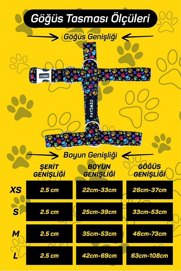 Kufu Köpek Göğüs, Boyun Ve Gezdirme Tasma Seti - 9