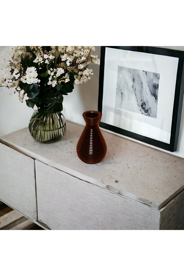 Mini Siyah Cam Vazo - 1