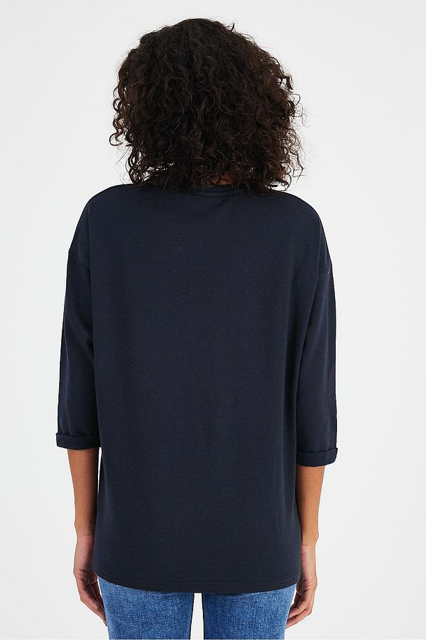 CEP DETAYLI SWEATSHIRT(B24-00195) - 4
