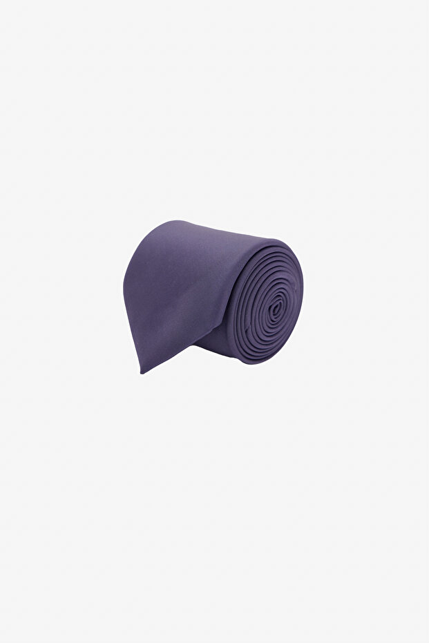 Men's Navy Blue Patternless Tie