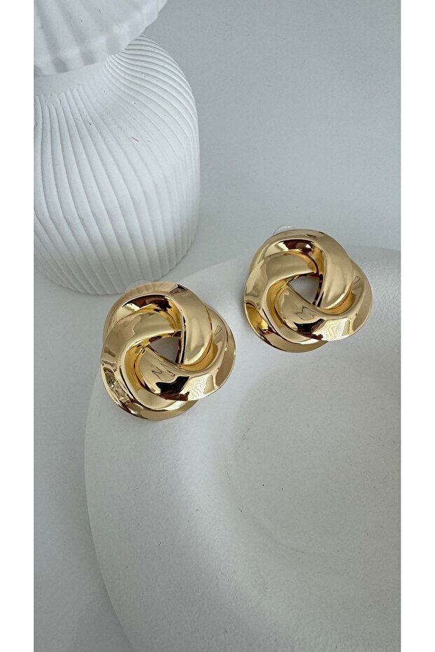 Çelik Çiçek Küpe - 1